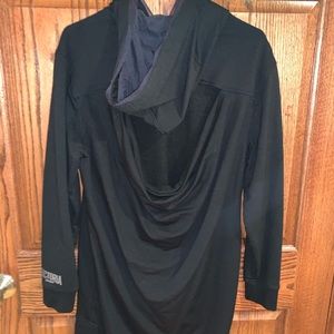 oversized black victoria secrets hoodie